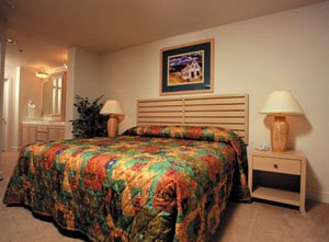 Interior of the Worldmark Arrow Point Bedroom