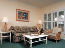 Interior of the WorldMark Orlando Living Room